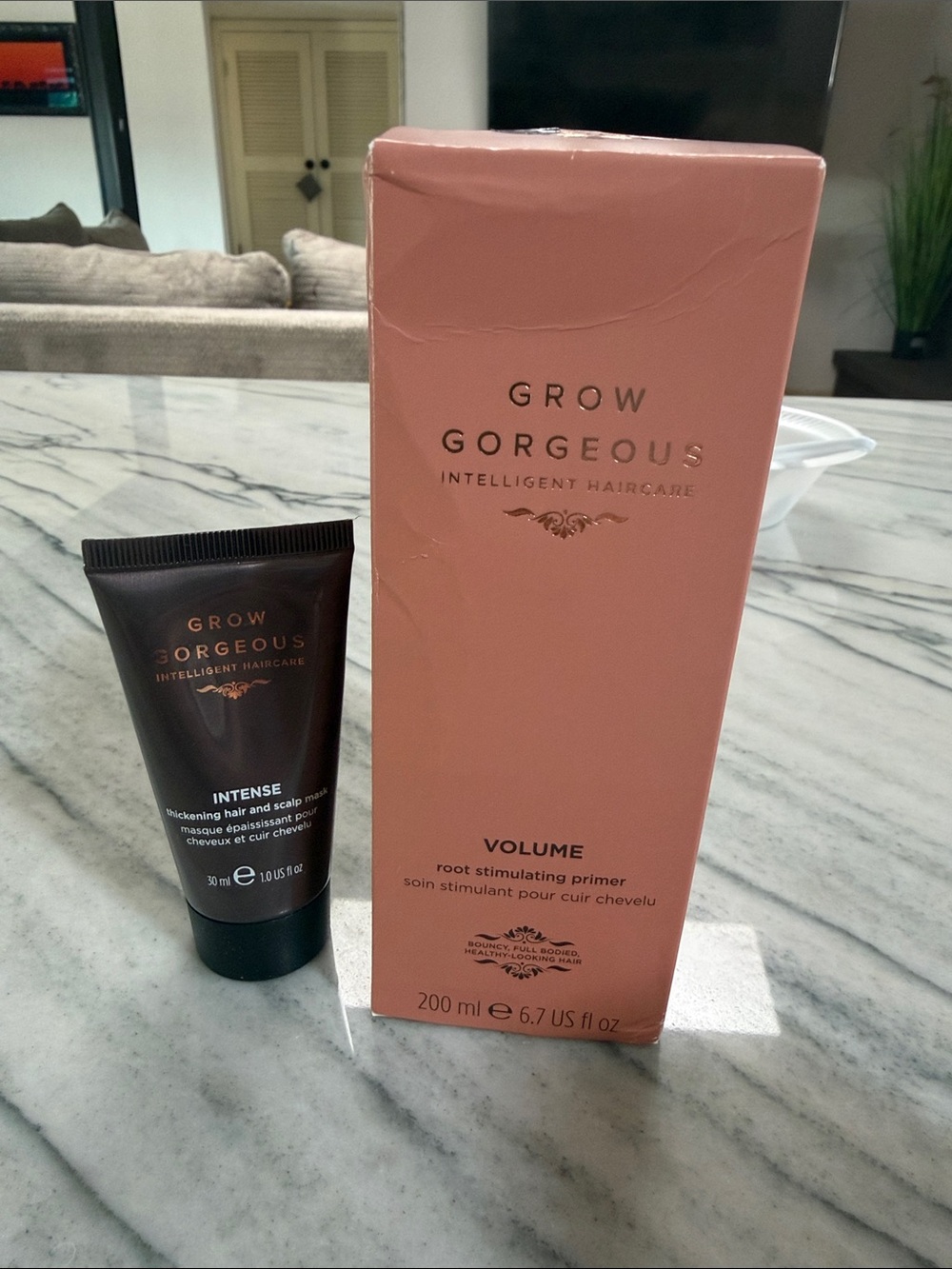 Grow Gorgeous Volume Root Stimulating Primer 6.7 oz + Intense Hair & Scalp Mask